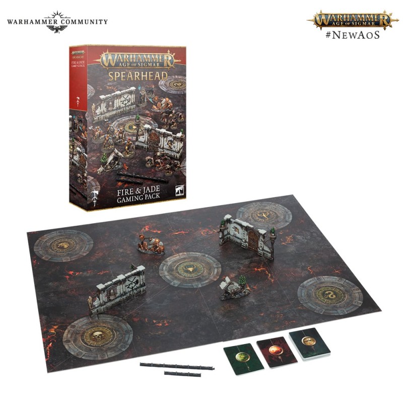 Mailorder Age of Sigmar: Fire & Jade Gaming Pack (Deutsch)