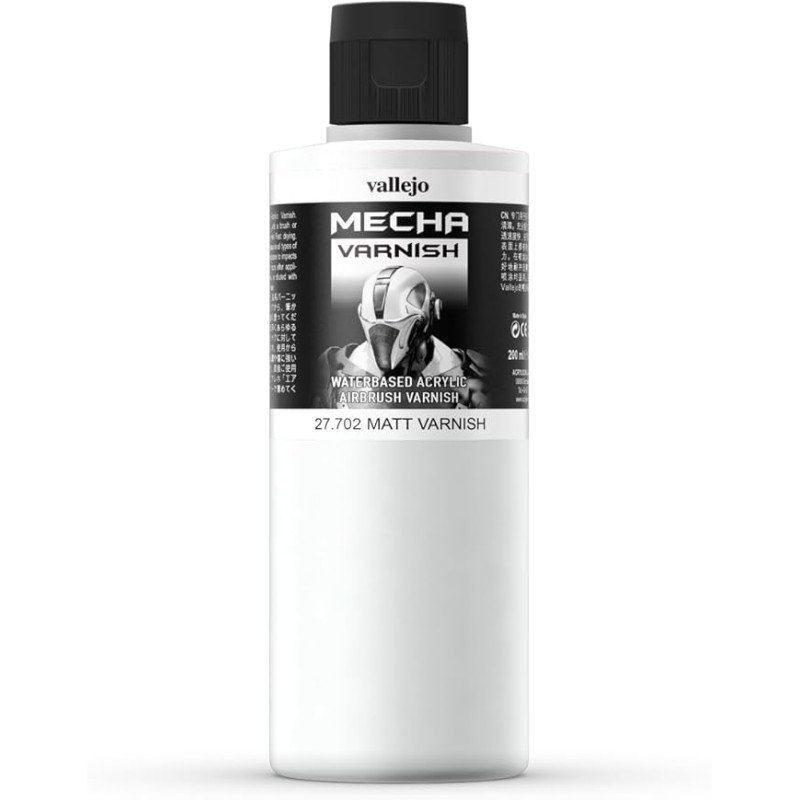 Vallejo Airbrush Mecha Color Matt Varnish 200ml